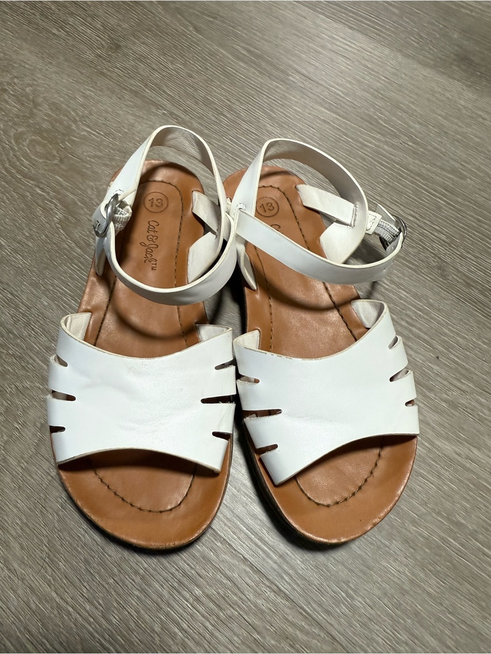 Girls Cat & jack white sandals